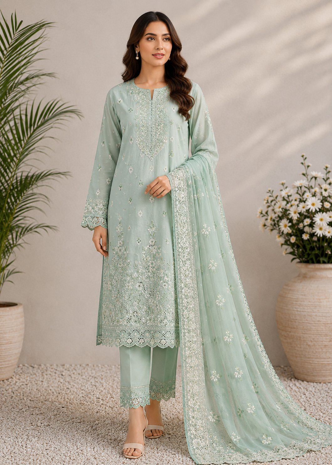 Elegant Bloom 3-Piece Suit