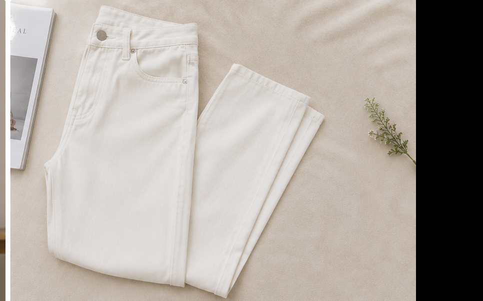 Ivory Classic Straight Jeans - Image 4