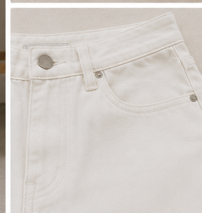 Ivory Classic Straight Jeans - Image 3