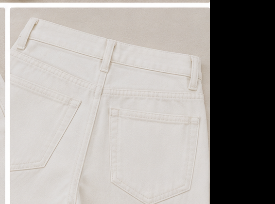 Ivory Classic Straight Jeans - Image 2