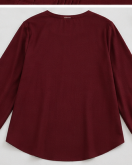 Maroon Grace Top